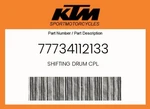 Ktm Genuine Shifting Drum Cpl. - 77734112133. Fixed Price $79.83.