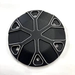 Black Machined Motor Pulley Cap End Cover For Ultima 2" Old School Belt Drives. Fixed Price $45.99.