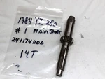 1984 83-87 Yamaha Main Axle Tranny Clutch Shaft 14T 24Y-17411-00-00. Fixed Price $125.00.