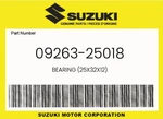 Suzuki Genuine Bearing (25X32X12) 09263-25018. Fixed Price $25.35.
