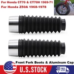 Front Fork Boots & Cap Honda Z50A Mini Trail 1968-1978 CT70 51505-064-010B. Fixed Price $21.99.